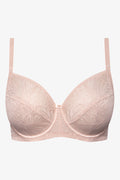 Plus Size 2 Pack Lace Non Padded Underwire Bras Brown And Natural (1)