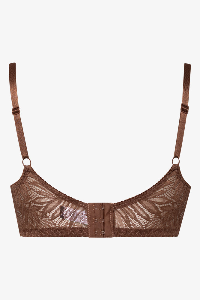 Plus Size 2 Pack Lace Non Padded Underwire Bras Brown And Natural (3)
