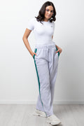 Wide Leg Joggers Grey Melange