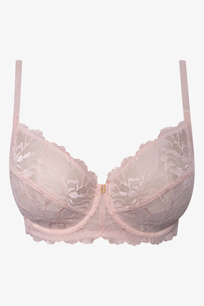 Plus Size 2 Pack Lace Non Padded Underwire Bra Black And Pink (2)