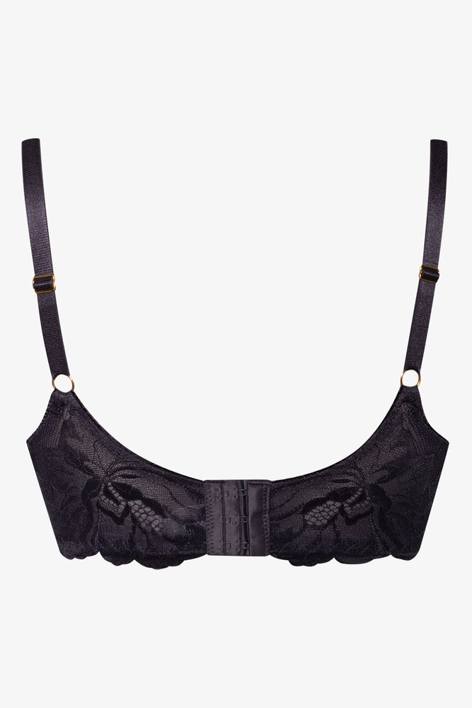Plus Size 2 Pack Lace Non Padded Underwire Bra Black And Pink (3)