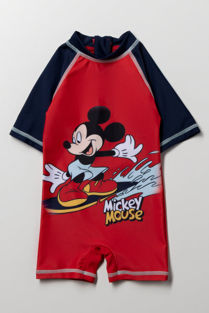 Mickey Mouse Swimsuit Red