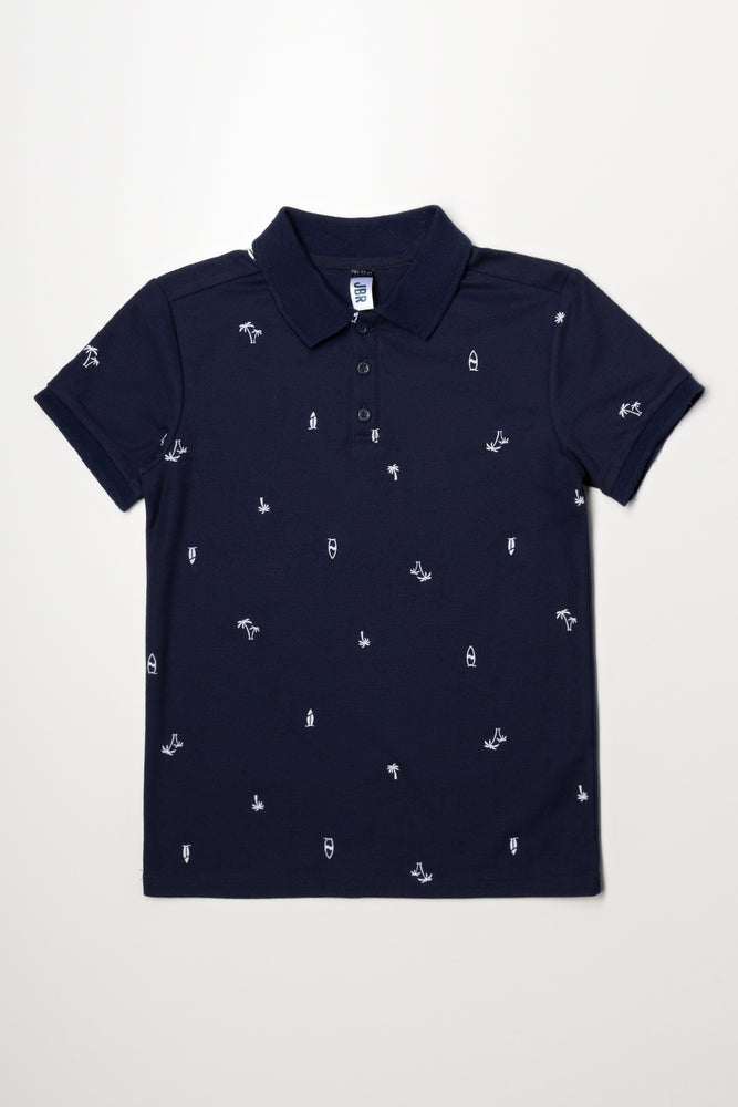 Short Sleeve Golfer Navy