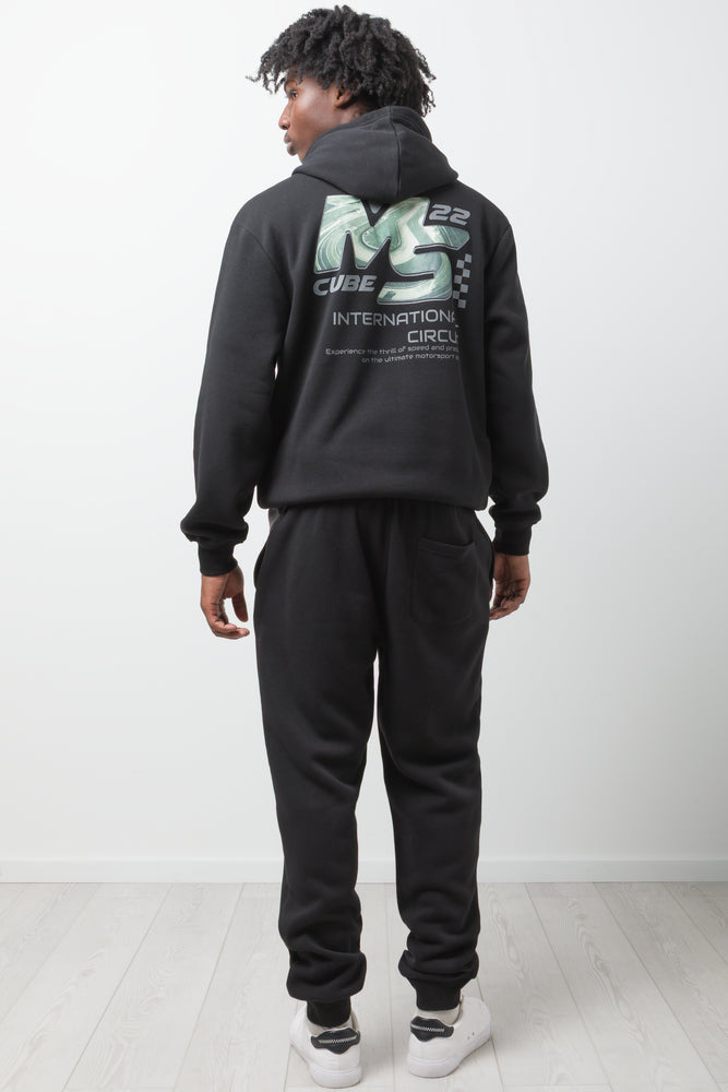 Cuffed Jogger Trackpants Black (3)