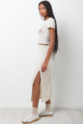 Textured Fitted T-Shirt White (1)