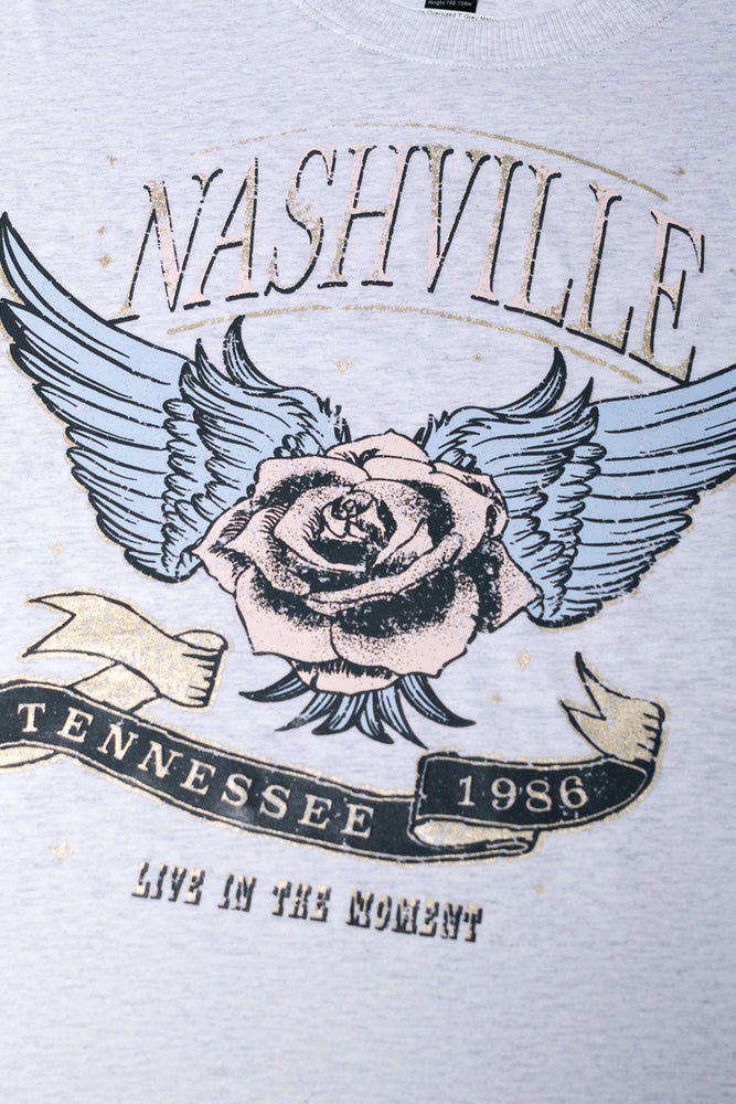 Nashville Oversized T-Shirt Grey (1)