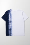 Tie Dye Short Sleeve T-Shirt Navy And White (2)