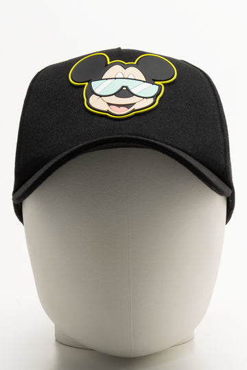 Mickey Mouse Peak Cap Black