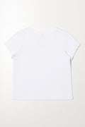 Short Sleeve Bow T-Shirt White (2)