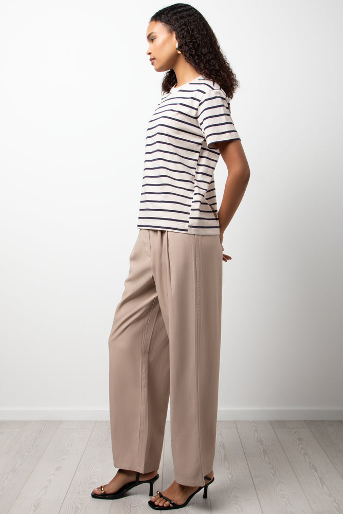 Short Sleeve Stripe T-Shirt Natural