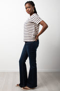 Short Sleeve Stripe T-Shirt Natural (1)