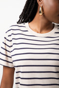 Short Sleeve Stripe T-Shirt Natural (3)