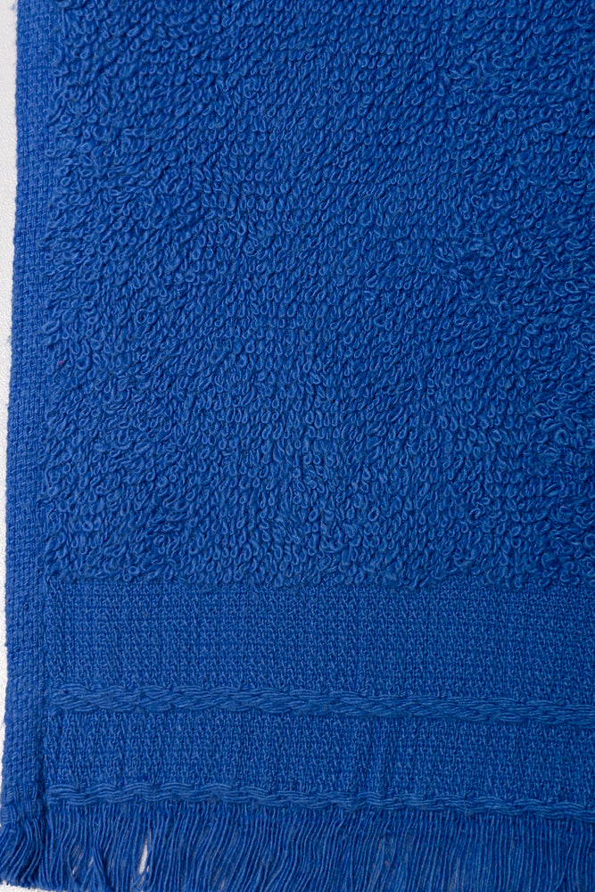 Fringed Guest Towel Blue