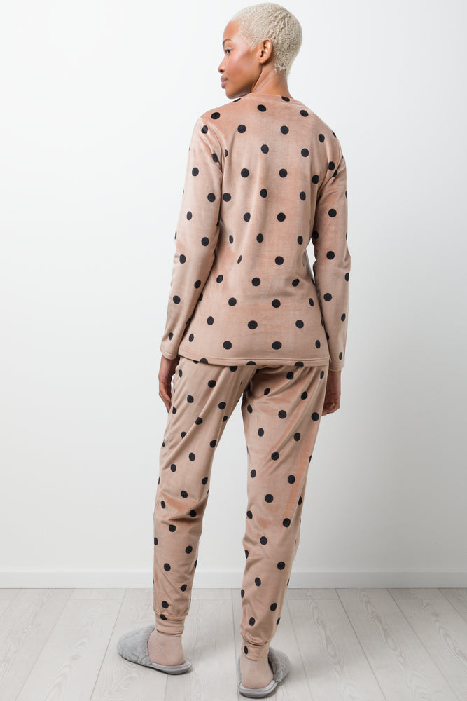 Spot Pyjamas Brown (2)