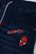 Spiderman Denim Joggers Blue (2)