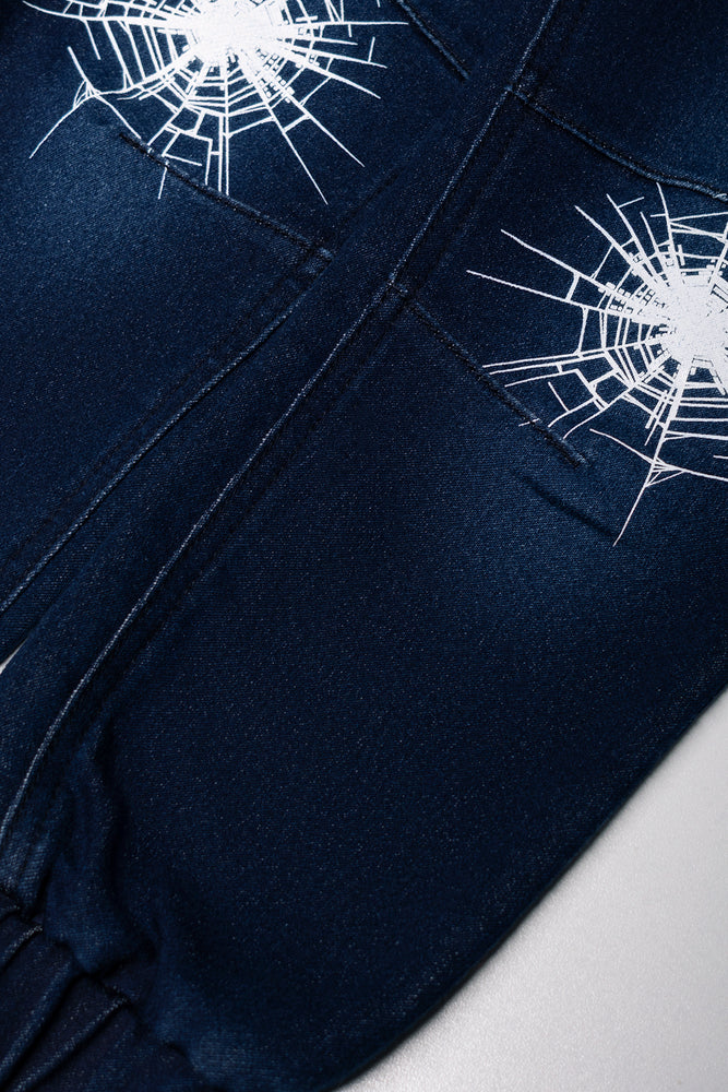 Spiderman Denim Joggers Blue (3)