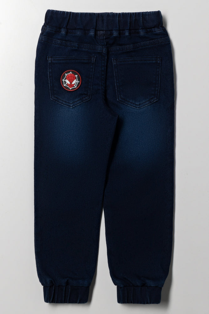 Spiderman Denim Joggers Blue (4)