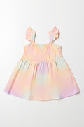 Ruffled Sleeve Dress Multicolour (2)