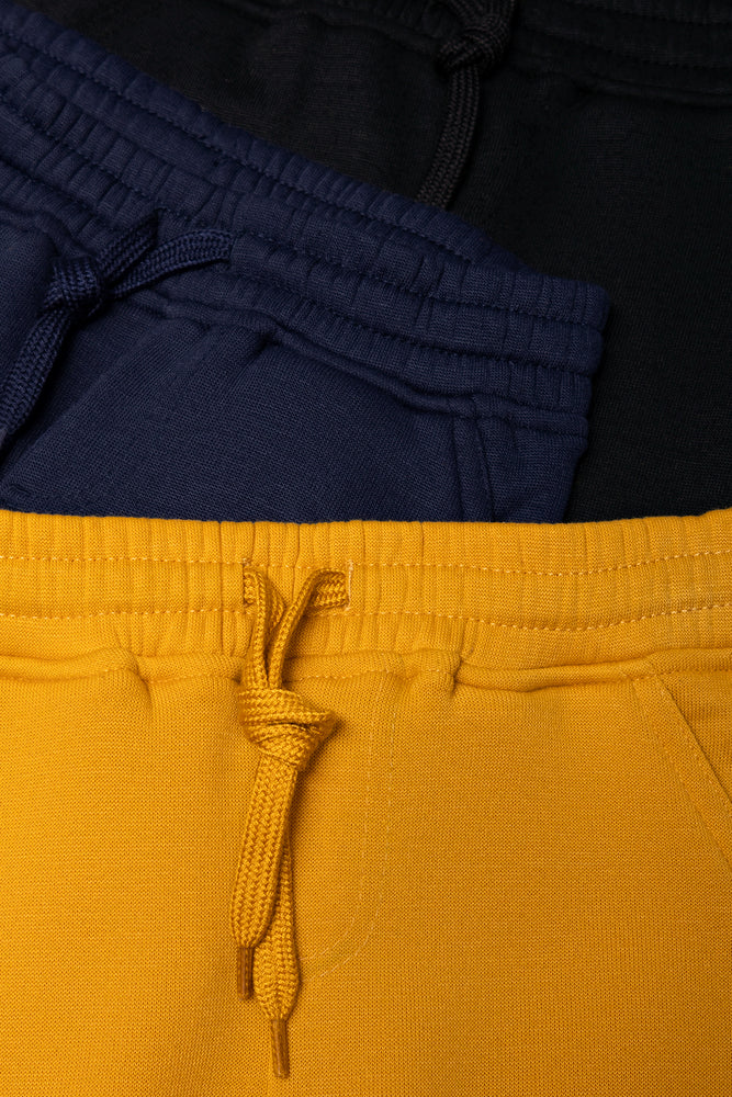 3 Pack Trackpants Navy, Black And Yellow (1)