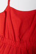 Linen Jumpsuit Red (1)