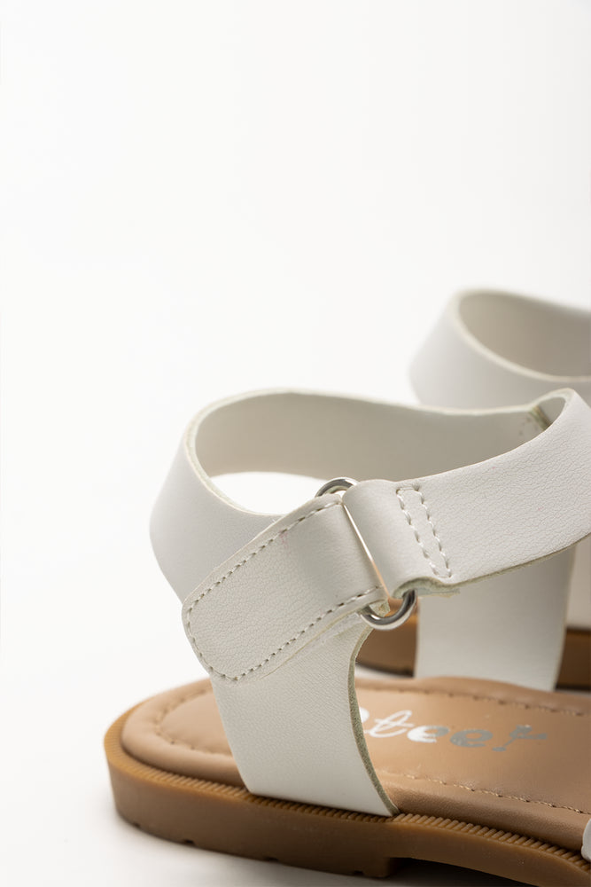 Braided Flower Sandals White (3)