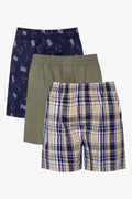 3 Pack Boxers Green And Blue