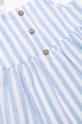 Peplum Frill Strap Top Blue (1)