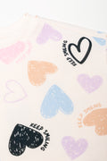 Hearts Crew Neck Top And Leggings Set (1)