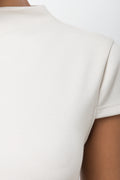 Cap Sleeve Fit And Flare Dress Natural (3)