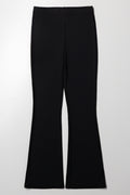 Rib Flare Leggings Dark Grey