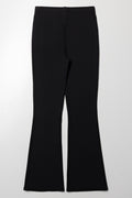 Rib Flare Leggings Dark Grey (2)