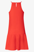 Tiered Strappy Dress Red (1)