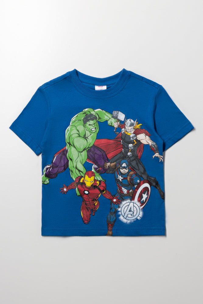 Avengers Short Sleeve T-Shirt Blue