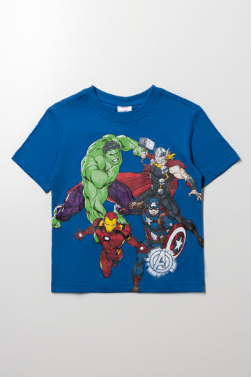 Avengers Short Sleeve T-Shirt Blue
