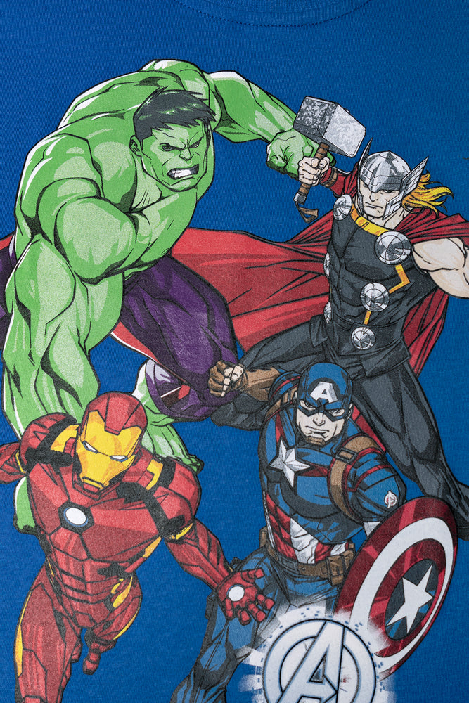 Avengers Short Sleeve T-Shirt Blue