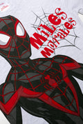 Miles Morales 2 Pack Short Sleeve T-Shirts Grey And Black (1)