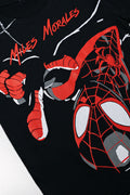 Miles Morales 2 Pack Short Sleeve T-Shirts Grey And Black (2)