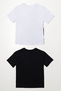 Miles Morales 2 Pack Short Sleeve T-Shirts Grey And Black (3)