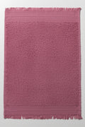 Fringed Guest Towel Pink
