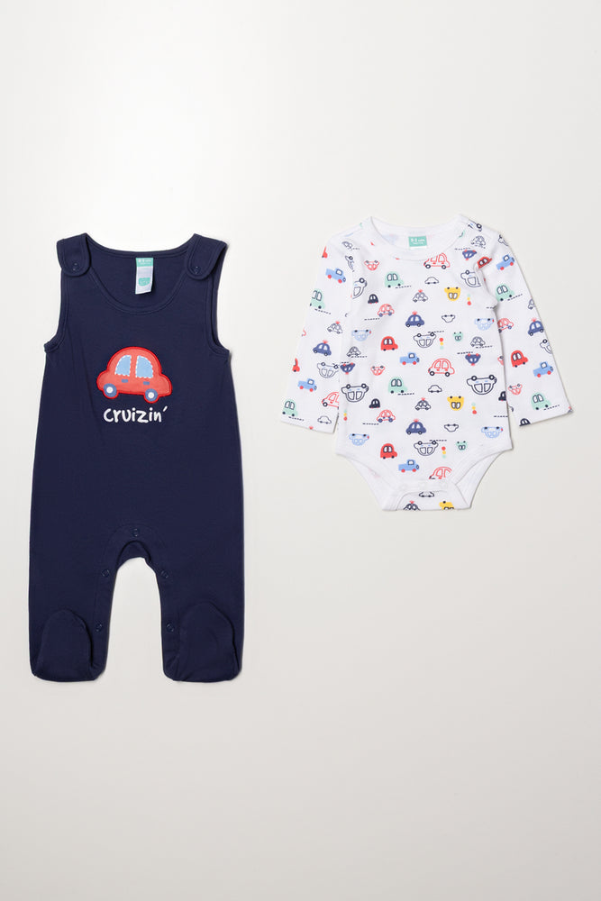 Car Dungaree Navy (4)