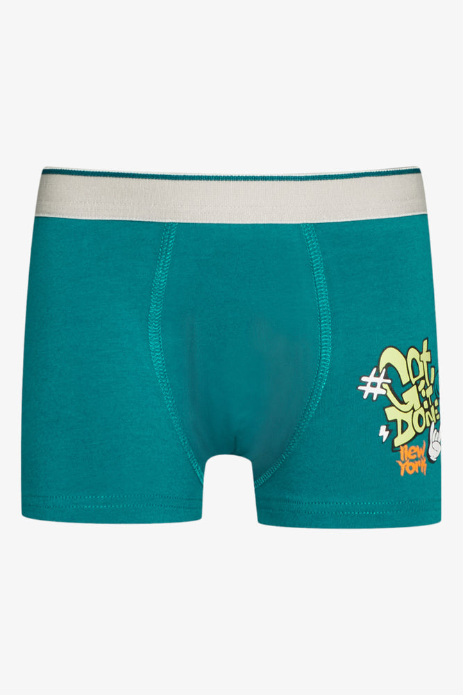 3 Pack Graffiti Knit Boxers Blue (1)