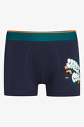 3 Pack Graffiti Knit Boxers Blue (3)
