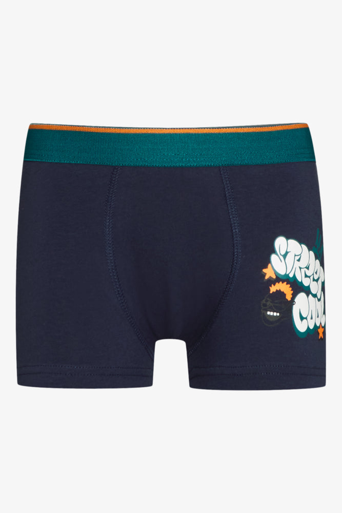 3 Pack Graffiti Knit Boxers Blue (3)