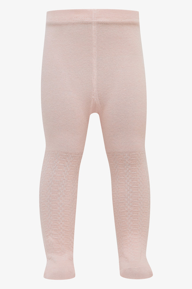 2 Pack Cable Tights Charcoal And Pink
