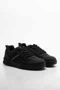 Lace Up Trainers Black