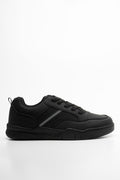 Lace Up Trainers Black (1)