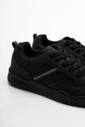Lace Up Trainers Black (3)