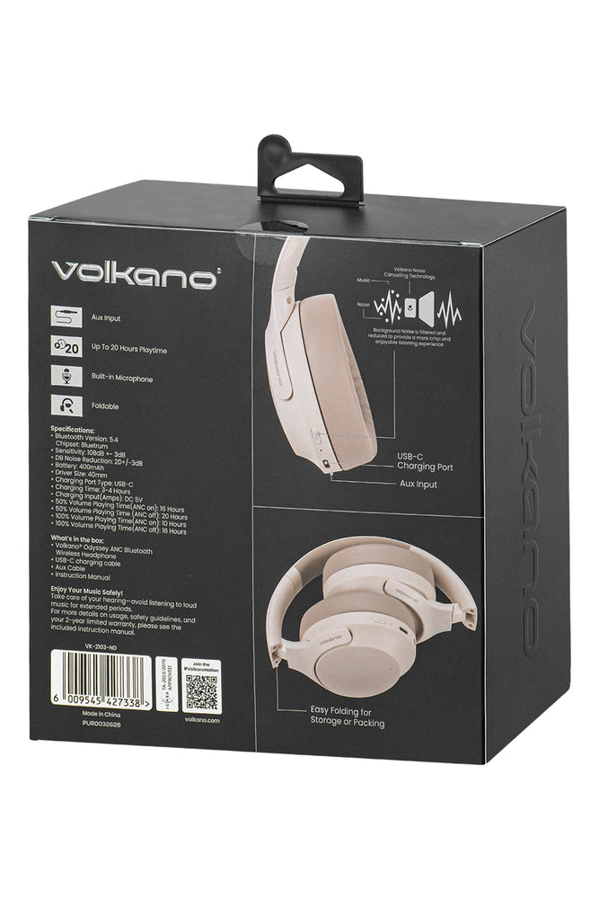 VOLKANO ODYSSEY ANC BT HEADPHONE NUDE (4)
