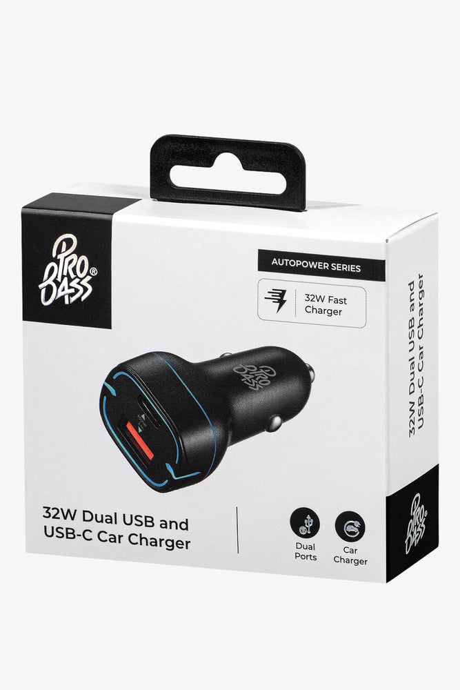Pro Bass 32W Dual USB Car Charger (1)