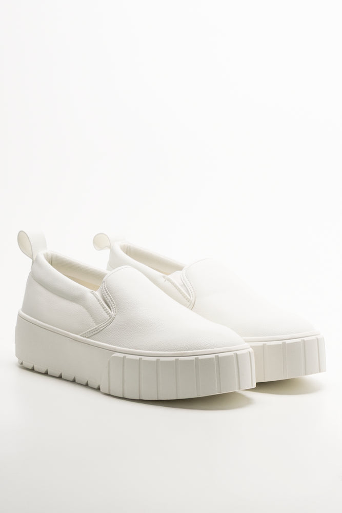 Platform Slip On Sneaker White Limited Edition Ackermans